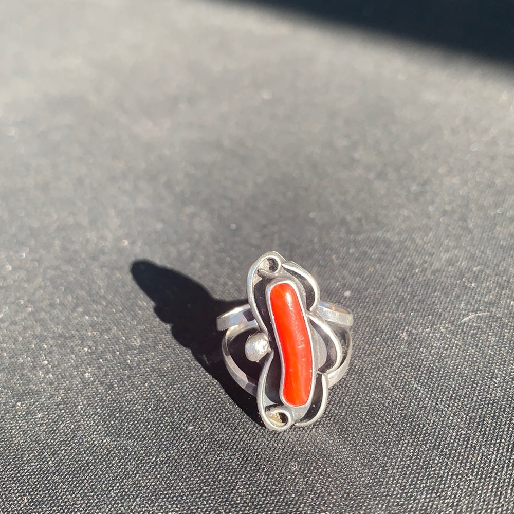 Ladies Southwest Coral Ring